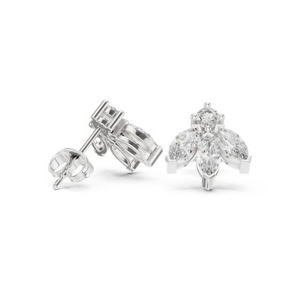 Varellia Marquise Floral Diamond Studs