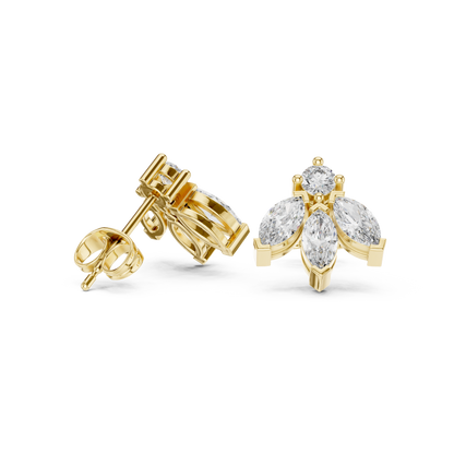 Varellia Marquise Floral Diamond Studs