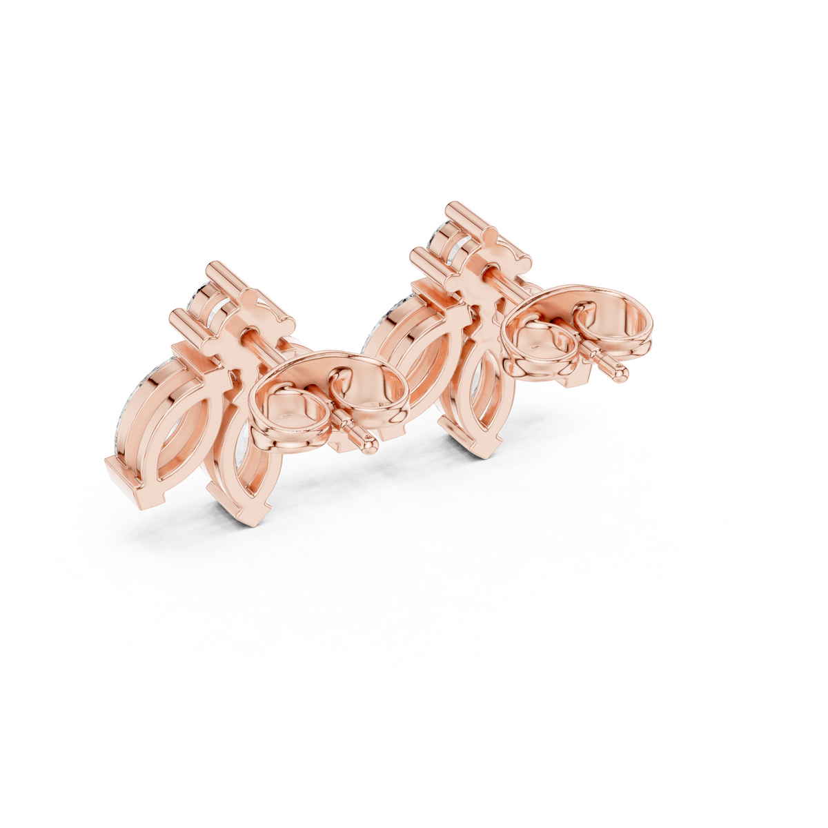 Varellia Marquise Floral Diamond Studs