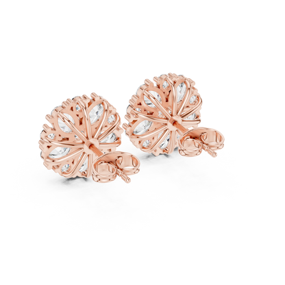 Avenyra Floral Diamond Bloom Studs