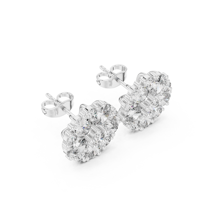 Avenyra Floral Diamond Bloom Studs