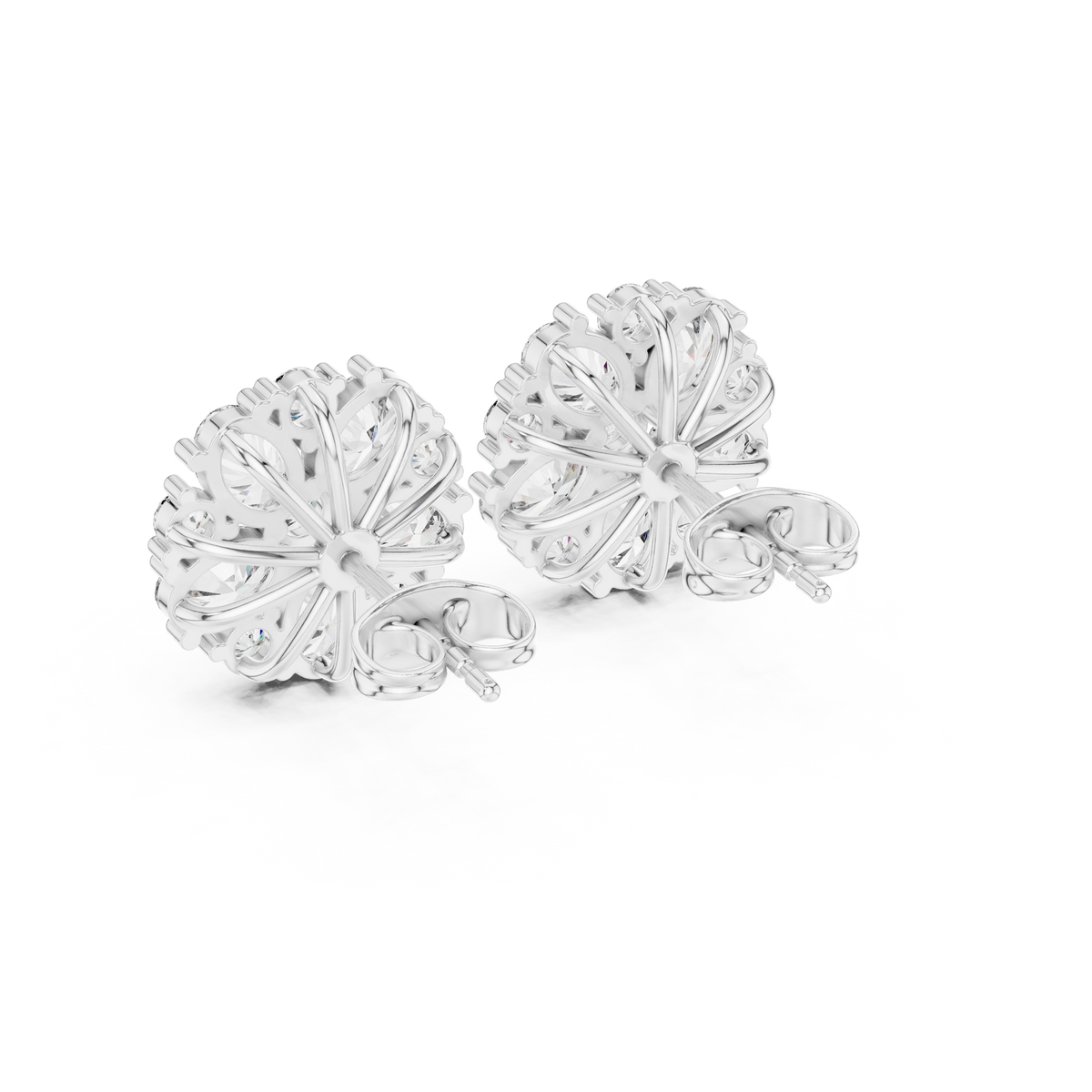 Avenyra Floral Diamond Bloom Studs