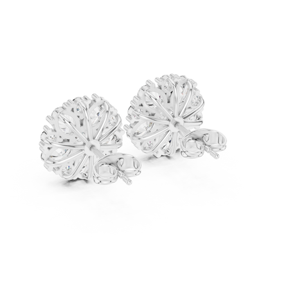 Avenyra Floral Diamond Bloom Studs