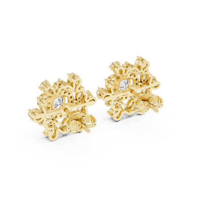 Virelune Floral Diamond Radiance Studs