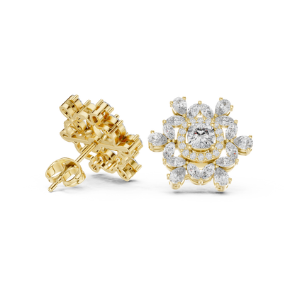 Virelune Floral Diamond Radiance Studs