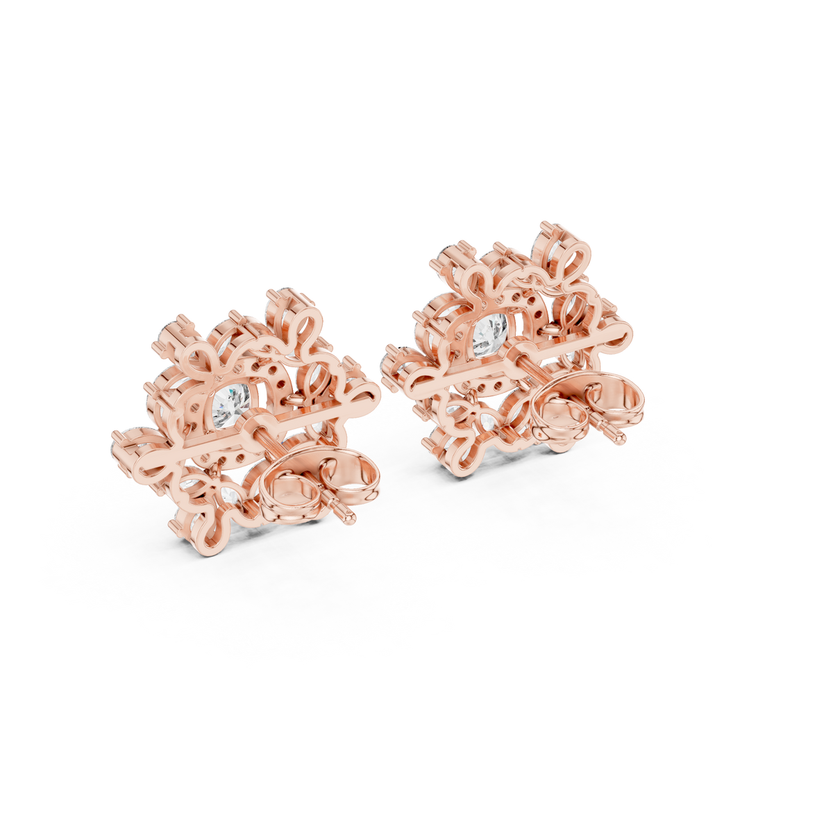 Virelune Floral Diamond Radiance Studs