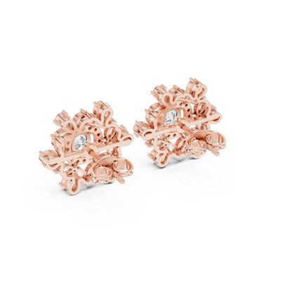 Virelune Floral Diamond Radiance Studs