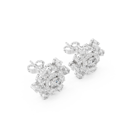 Virelune Floral Diamond Radiance Studs