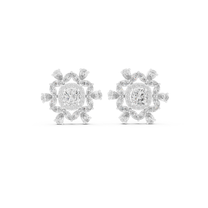 Virelune Floral Diamond Radiance Studs