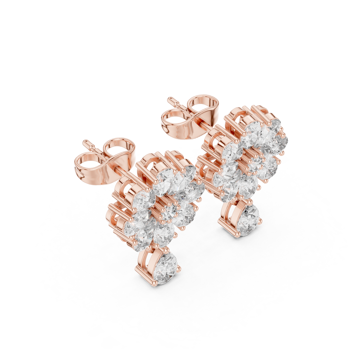 Elvarine Floral Diamond Blossom Drops