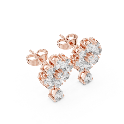 Elvarine Floral Diamond Blossom Drops
