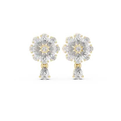 Elvarine Floral Diamond Blossom Drops