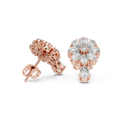 Elvarine Floral Diamond Blossom Drops