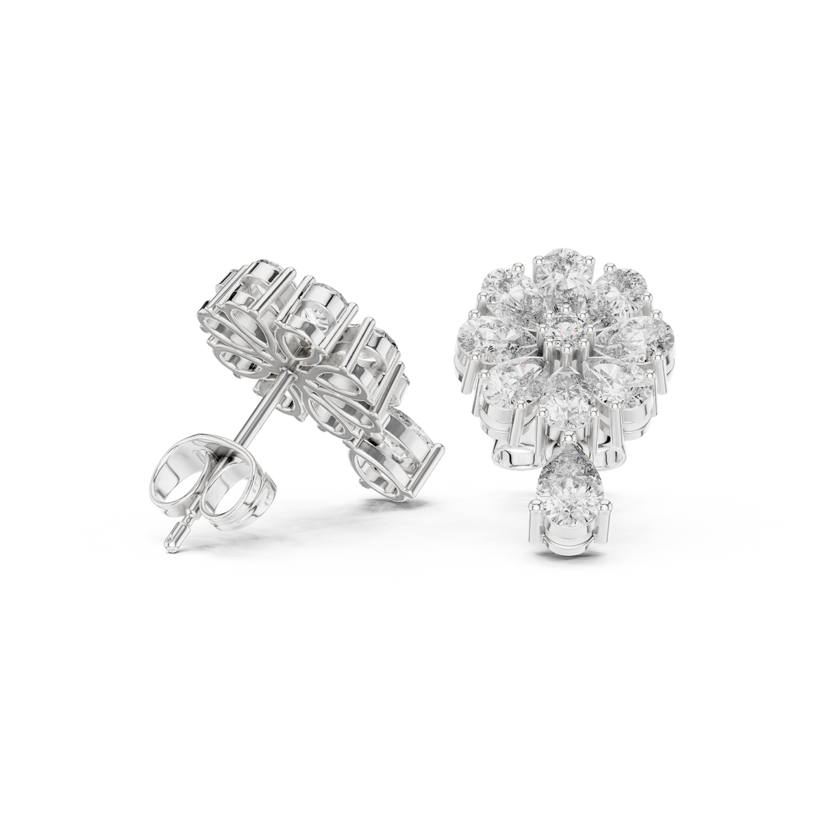 Elvarine Floral Diamond Blossom Drops