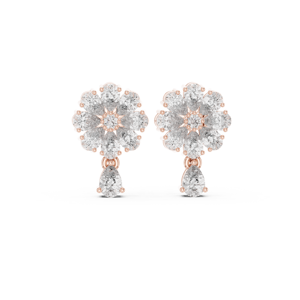 Elvarine Floral Diamond Blossom Drops