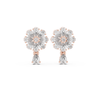 Elvarine Floral Diamond Blossom Drops