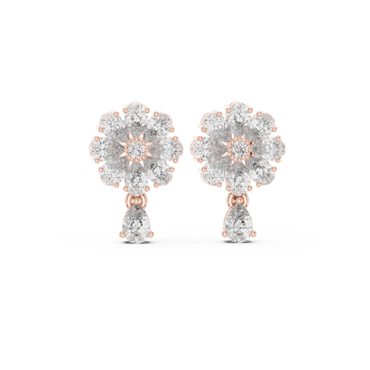 Elvarine Floral Diamond Blossom Drops