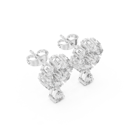 Elvarine Floral Diamond Blossom Drops