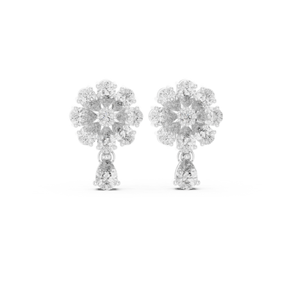 Elvarine Floral Diamond Blossom Drops