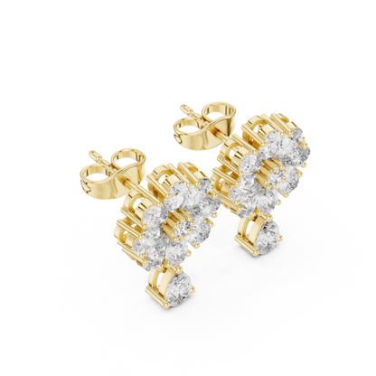 Elvarine Floral Diamond Blossom Drops
