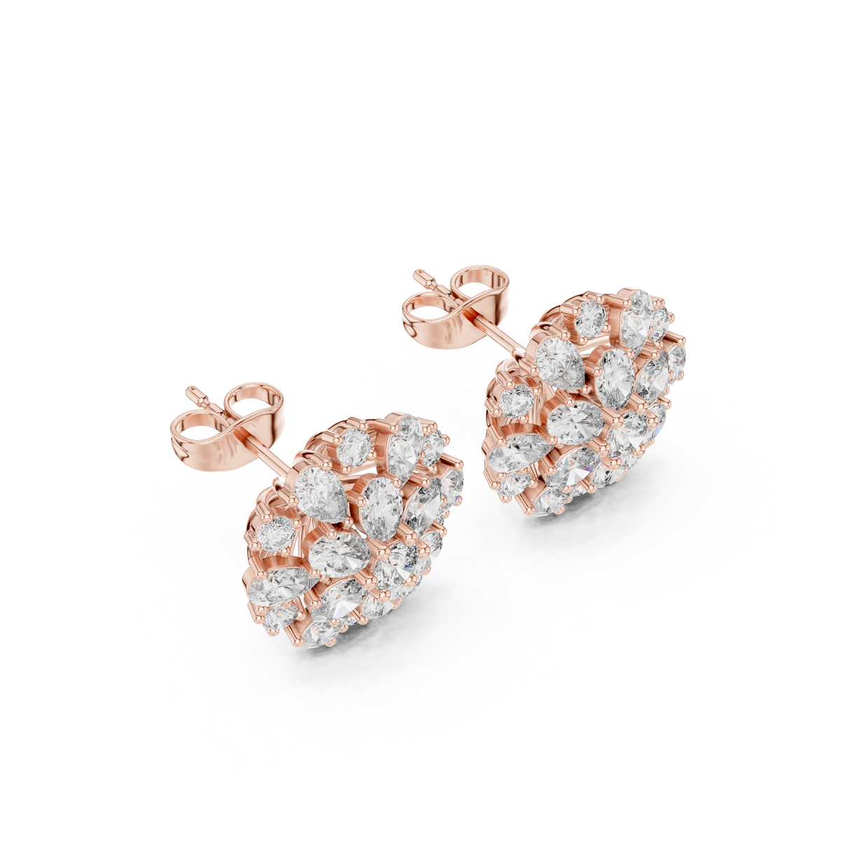 Elara Floral Diamond Radiance Studs