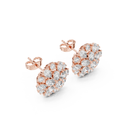 Elara Floral Diamond Radiance Studs