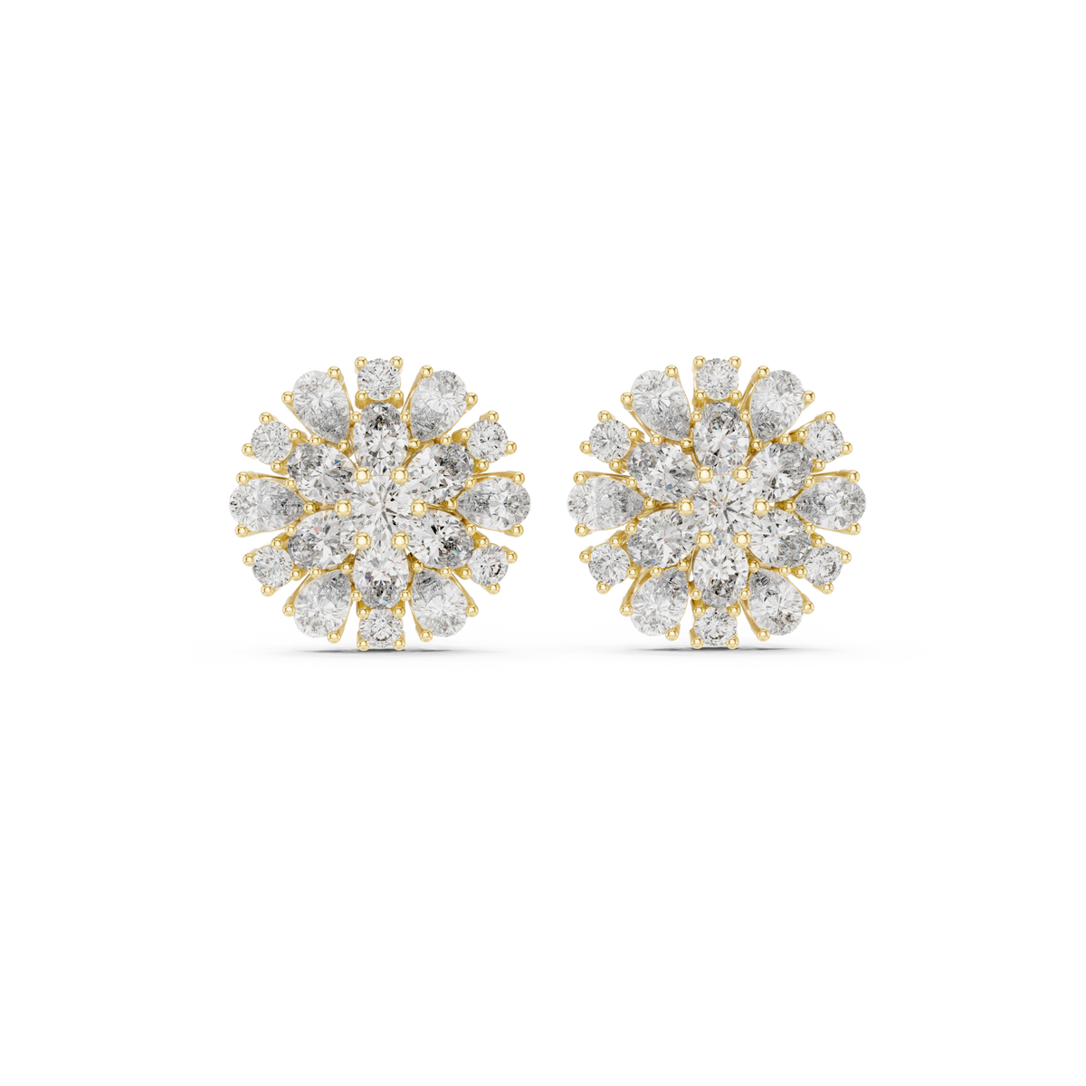 Elara Floral Diamond Radiance Studs