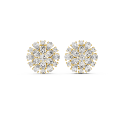 Elara Floral Diamond Radiance Studs