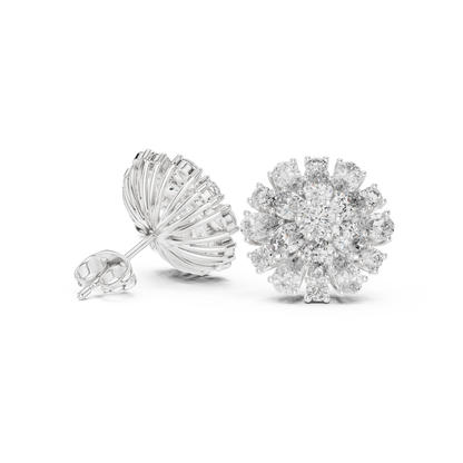 Elara Floral Diamond Radiance Studs