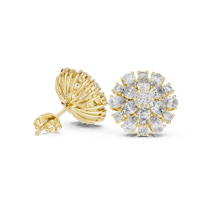 Elara Floral Diamond Radiance Studs
