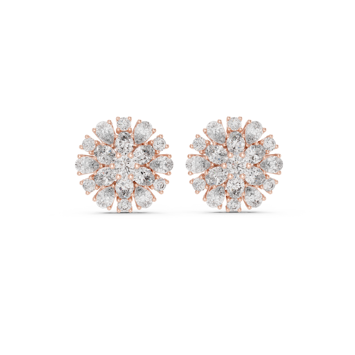Elara Floral Diamond Radiance Studs