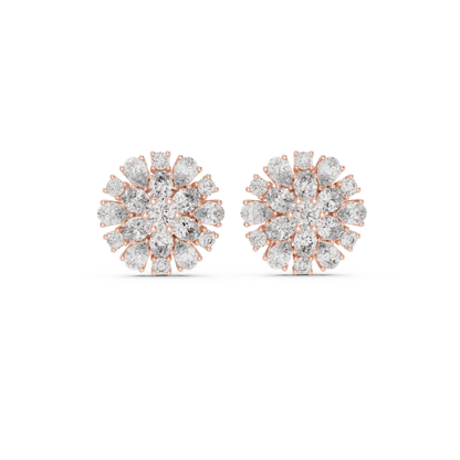Elara Floral Diamond Radiance Studs