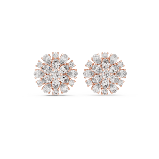 Elara Floral Diamond Radiance Studs