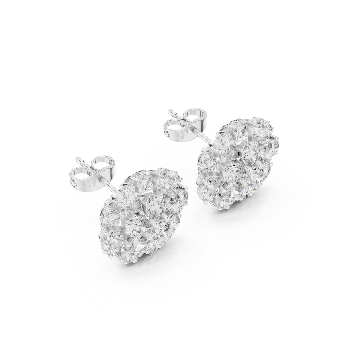 Elara Floral Diamond Radiance Studs