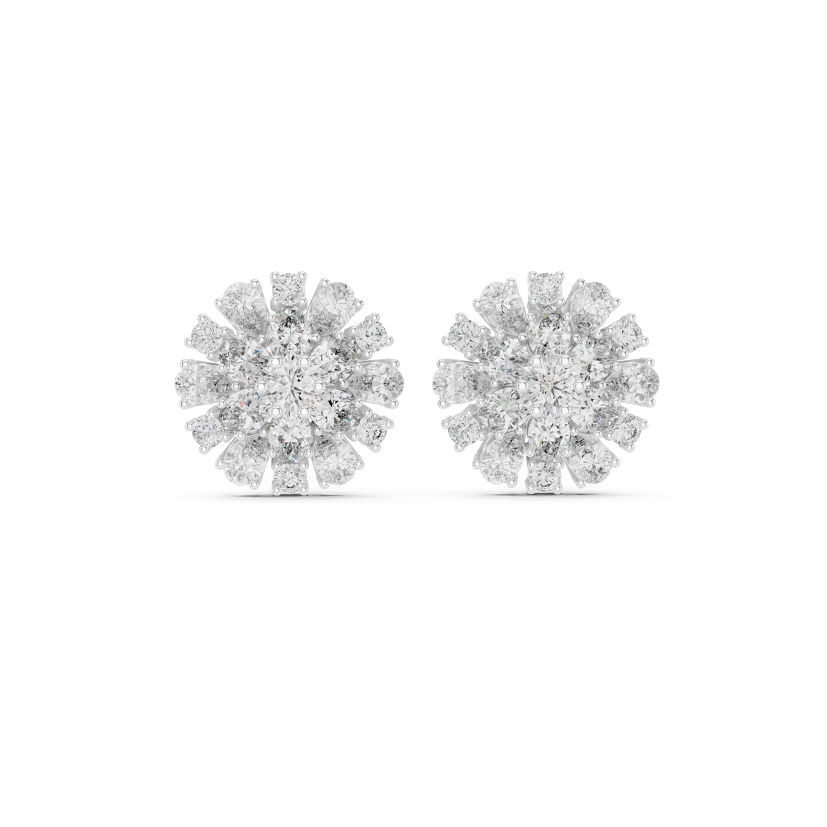 Elara Floral Diamond Radiance Studs