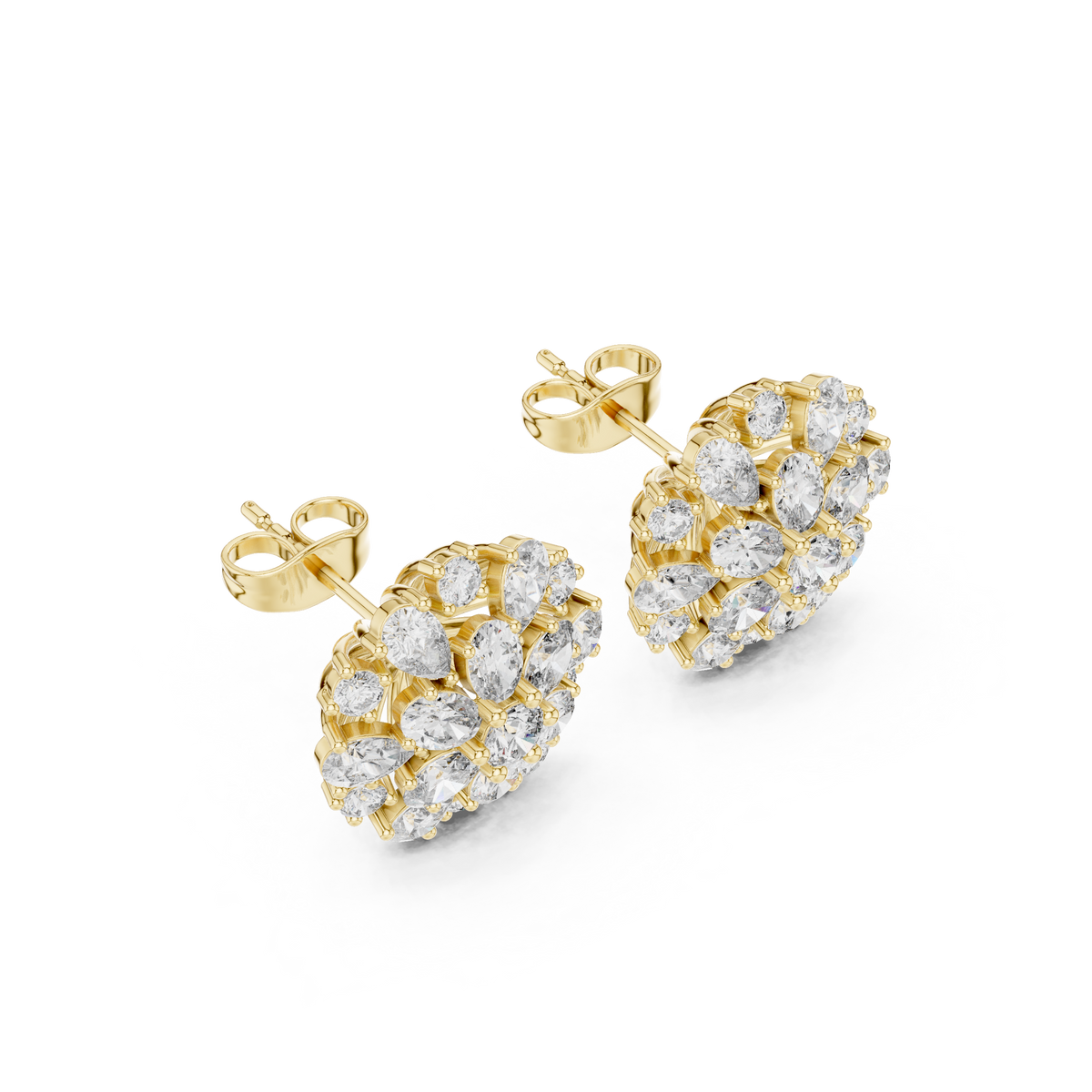 Elara Floral Diamond Radiance Studs