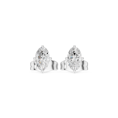 Celestine Marquise Diamond Embrace Studs
