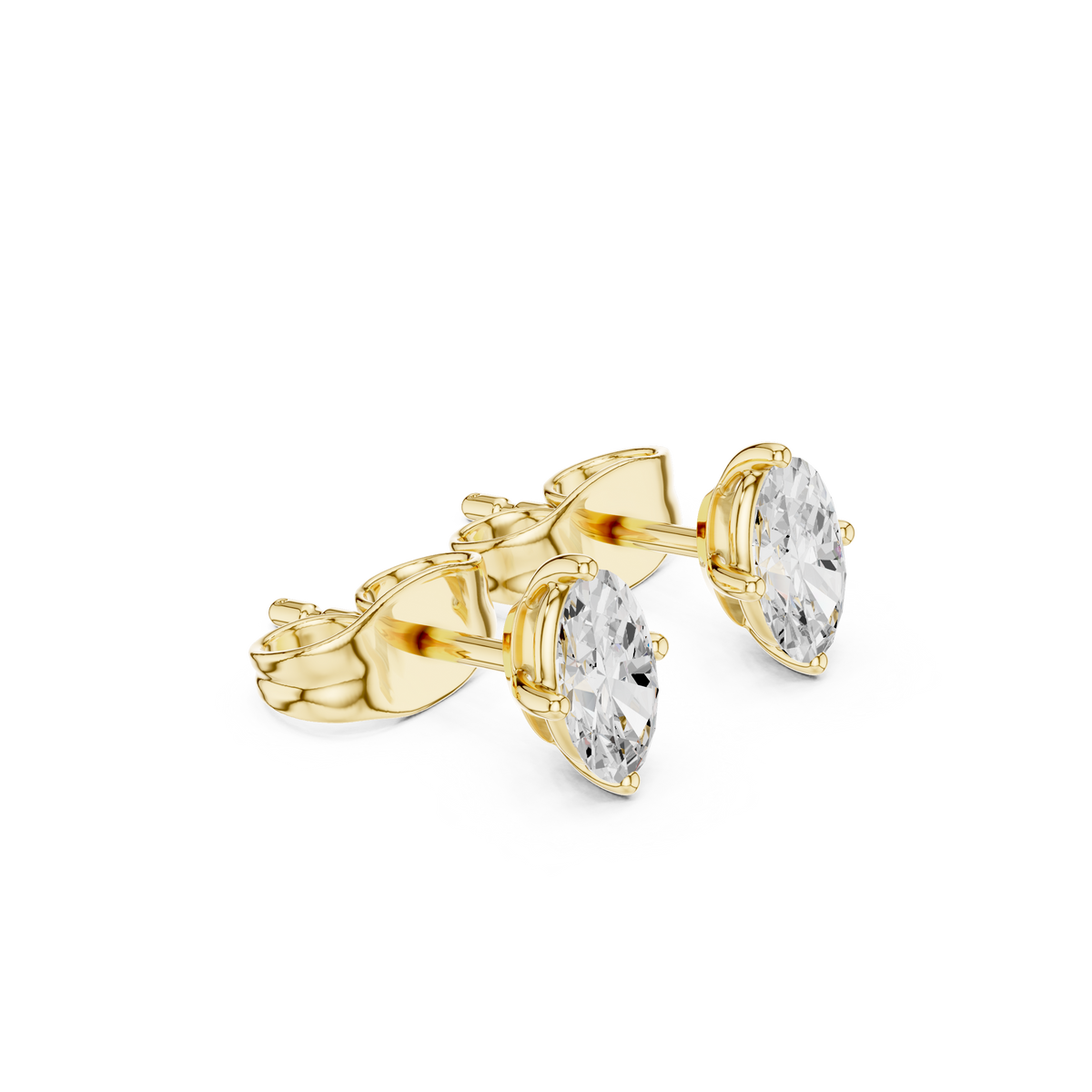 Celestine Marquise Diamond Embrace Studs