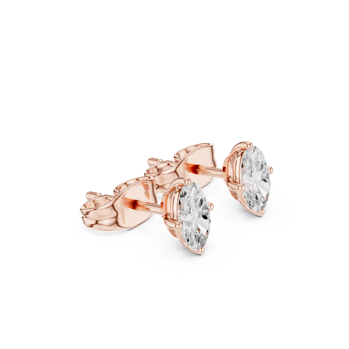 Celestine Marquise Diamond Embrace Studs