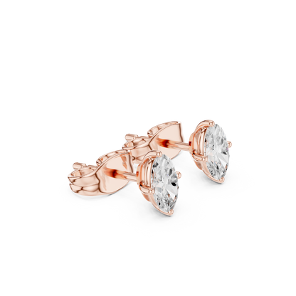 Celestine Marquise Diamond Embrace Studs