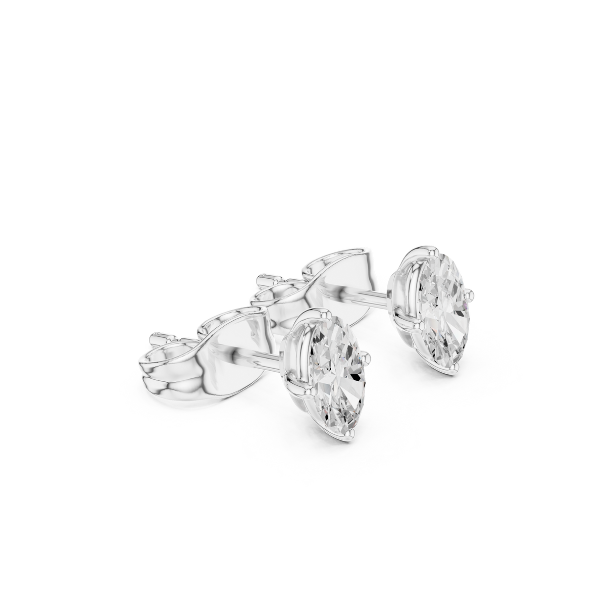 Celestine Marquise Diamond Embrace Studs