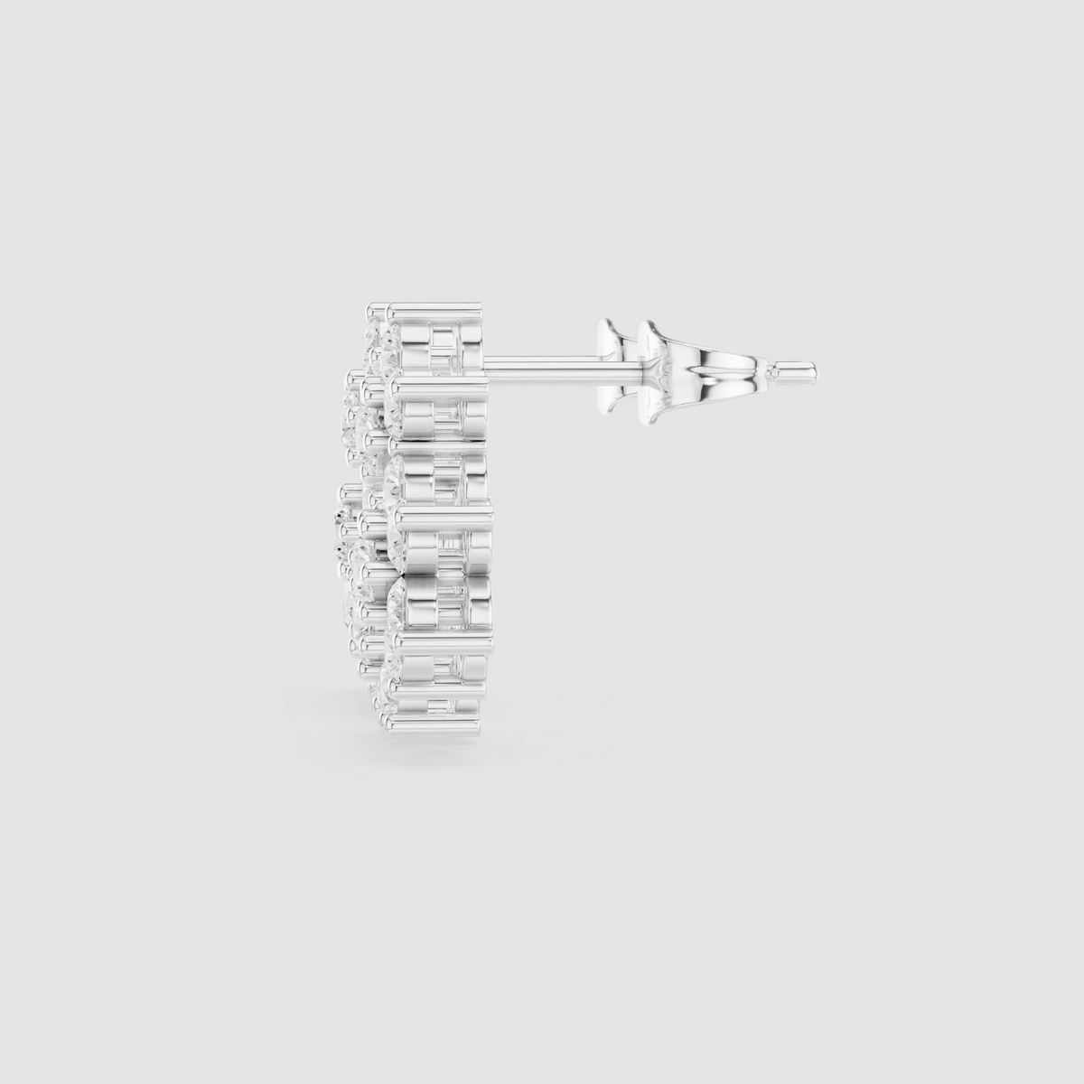 Elara Floral Cluster Diamond Studs