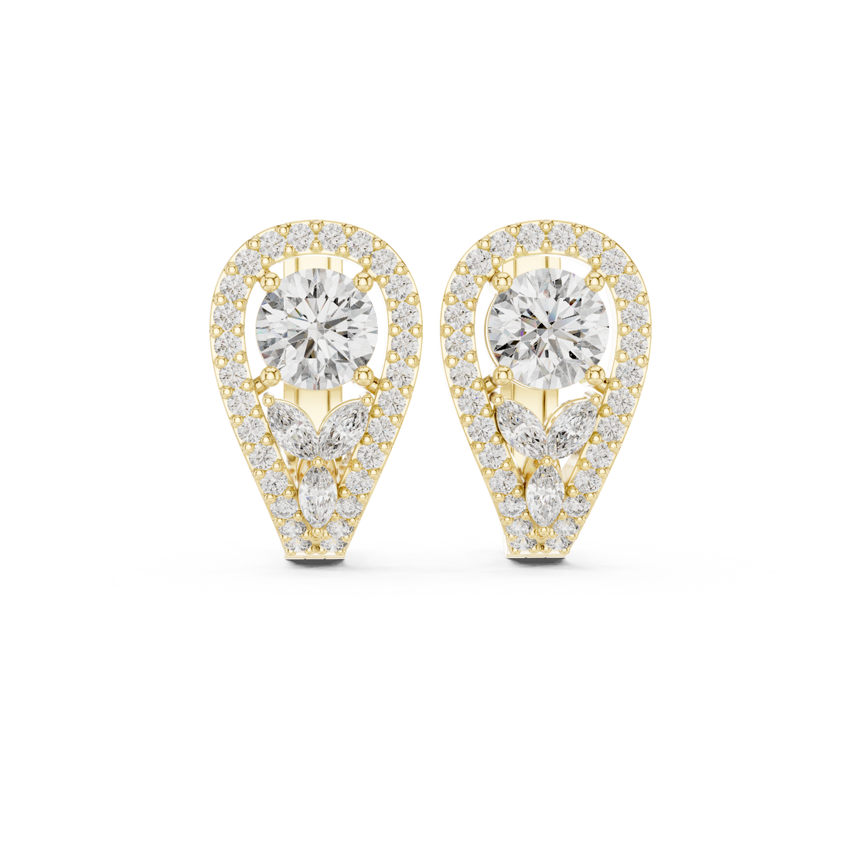 Norelle Teardrop Diamond Hoops