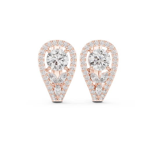 Norelle Teardrop Diamond Hoops