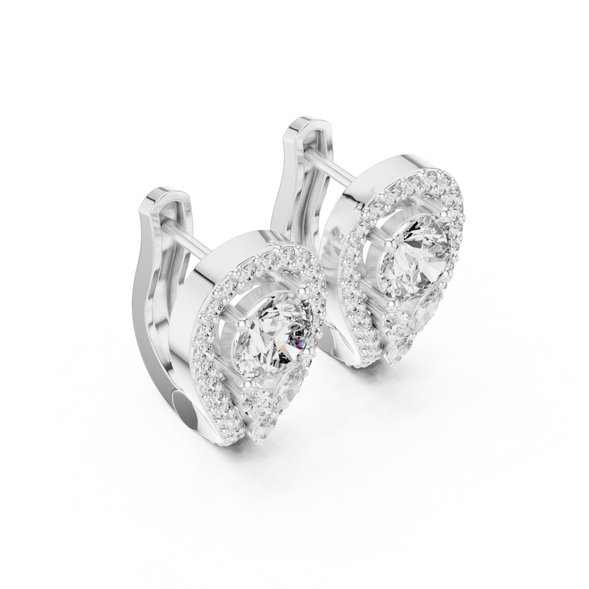 Norelle Teardrop Diamond Hoops