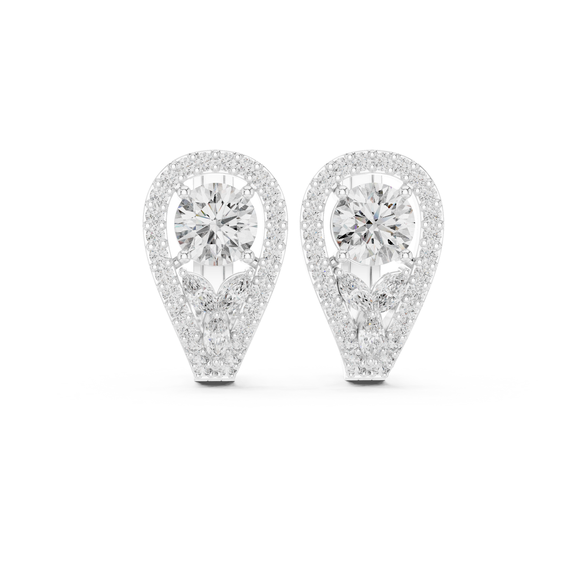 Norelle Teardrop Diamond Hoops