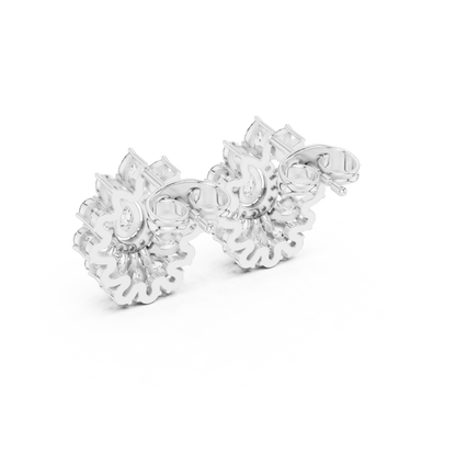 Liora Floral Pear Diamond Studs