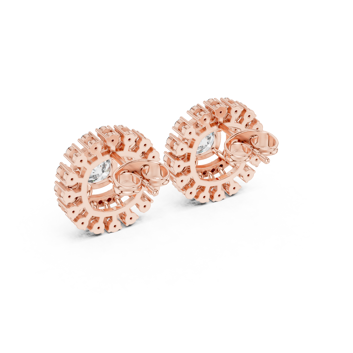 Elara Radiant Cushion Diamond Studs