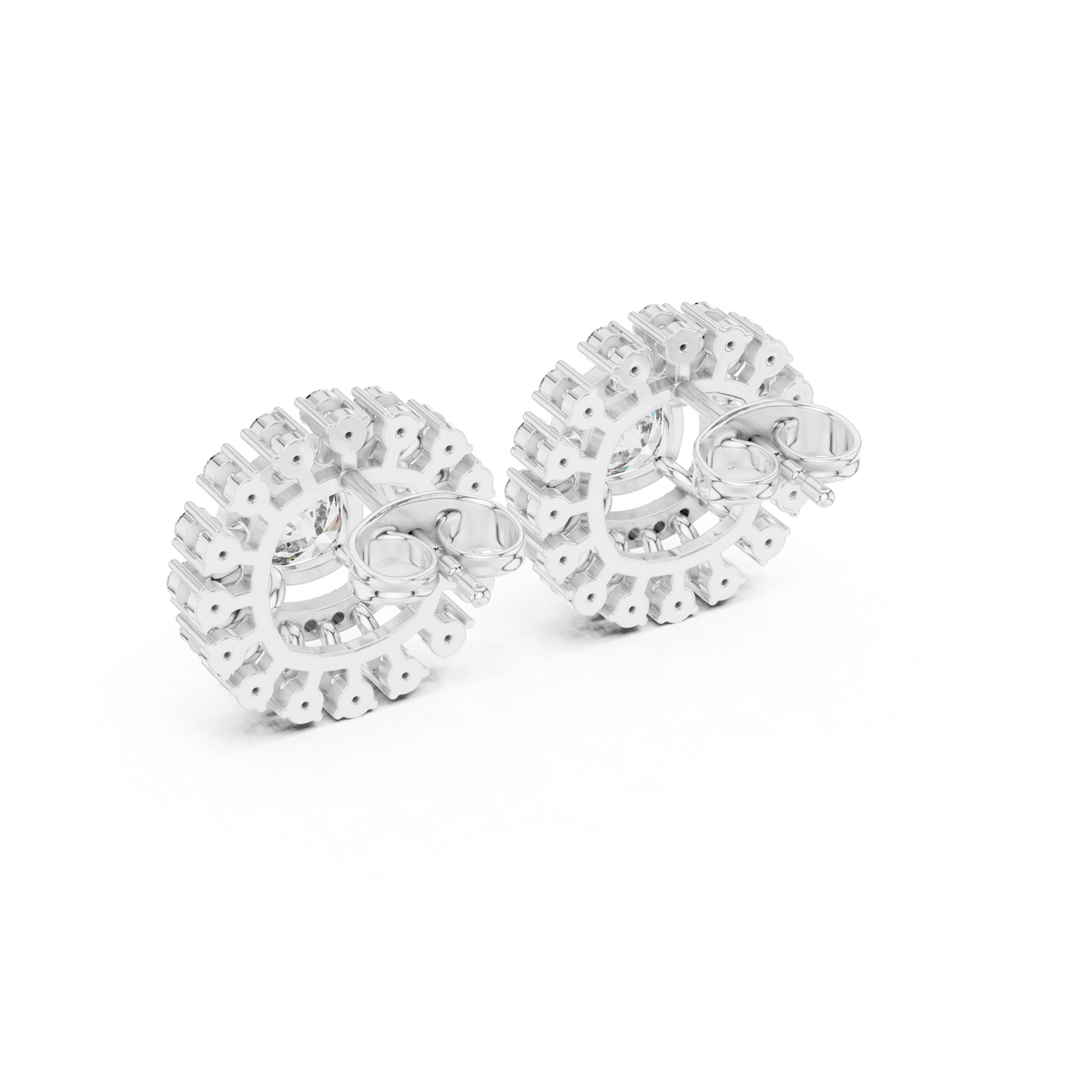 Elara Radiant Cushion Diamond Studs