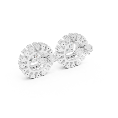 Elara Radiant Cushion Diamond Studs